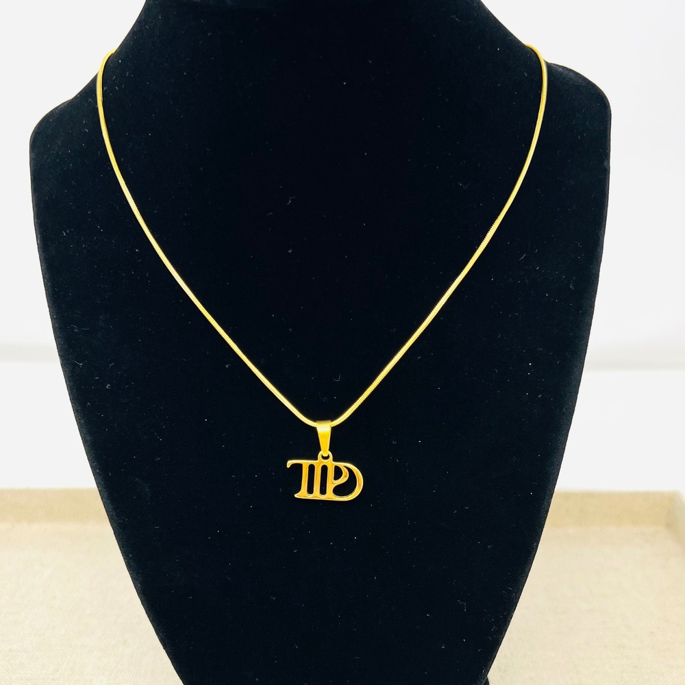 Taylor Swift Tortured Poets Department TTPD Logo Snake Chain Official Necklace